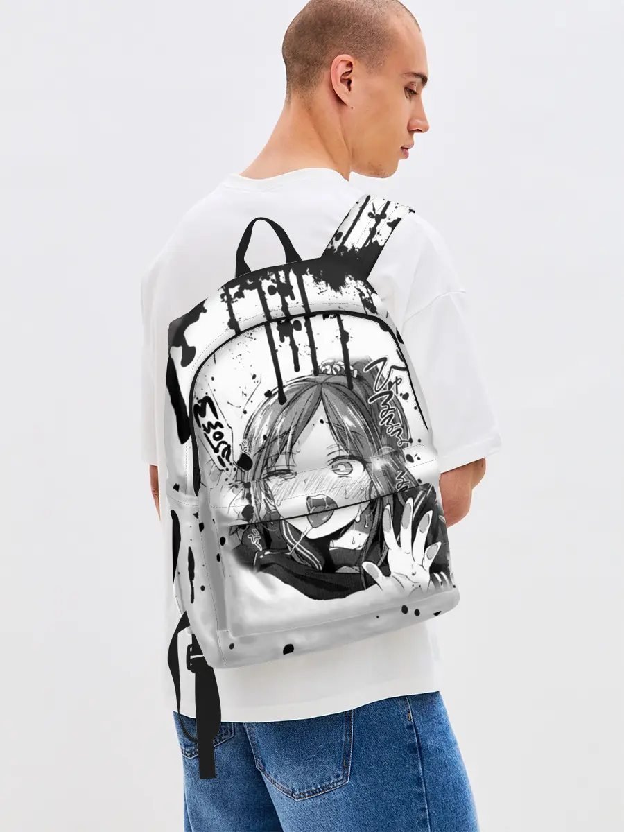 Рюкзак джинсовый / АХЕГАО с подтёками