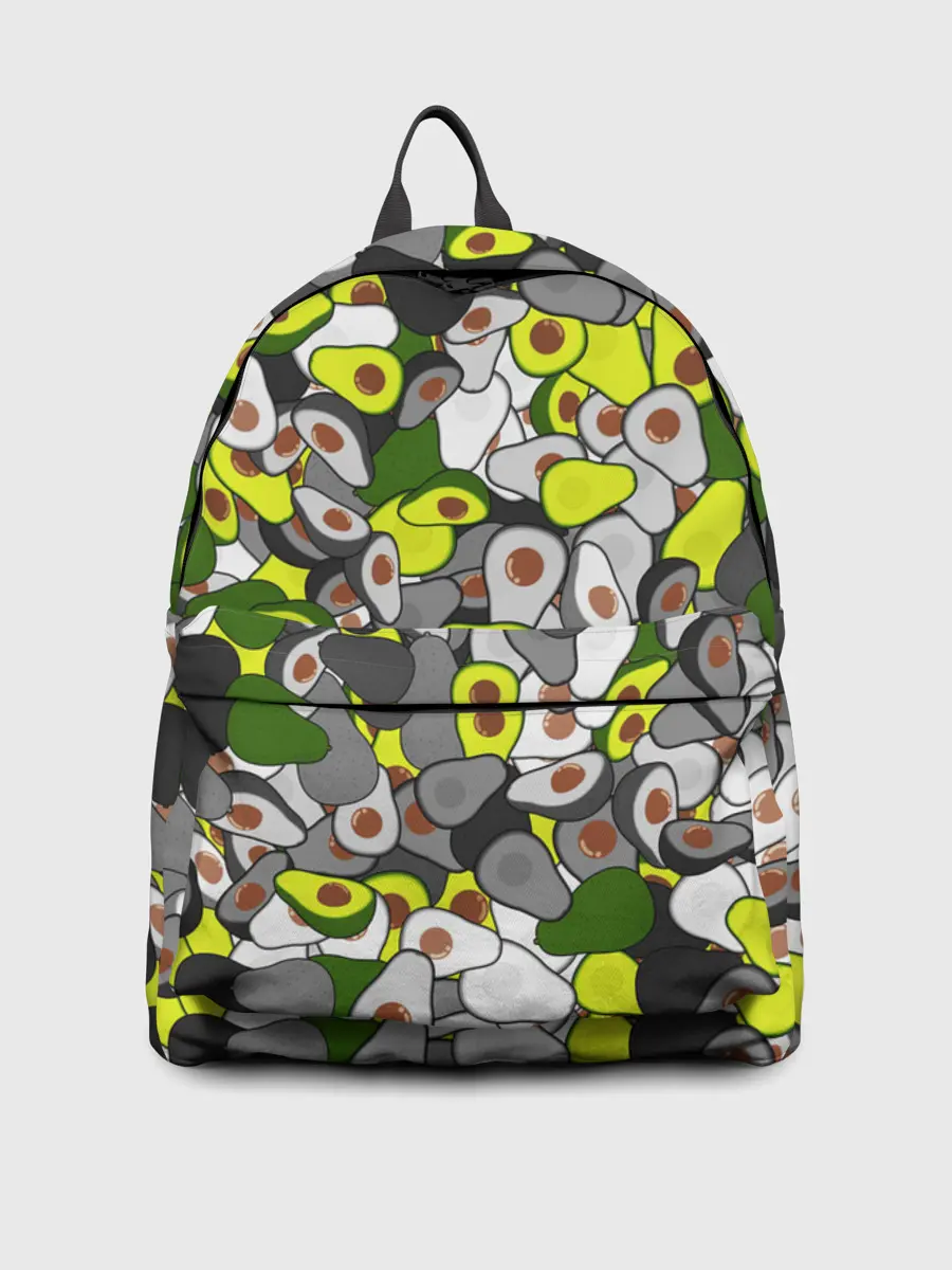 Рюкзак джинсовый / Камуфляж с авокадо