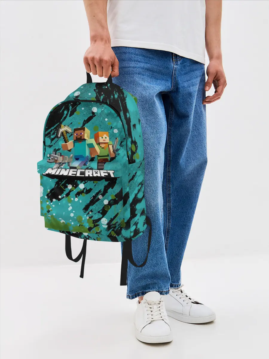 Рюкзак джинсовый / Minecraft / Майнкрафт