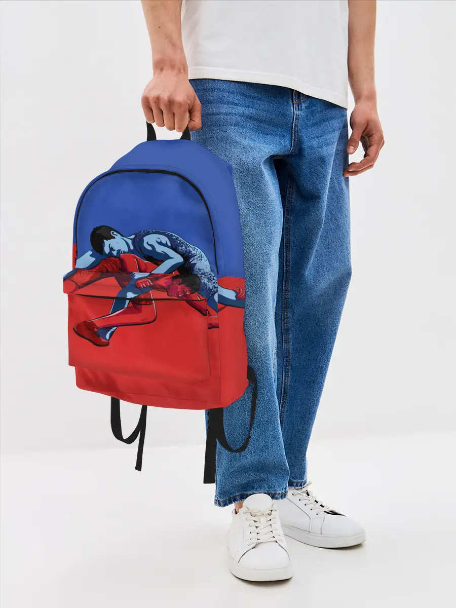 Рюкзак джинсовый / Борьба