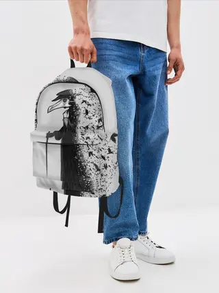 Рюкзак джинсовый / Чумной доктор