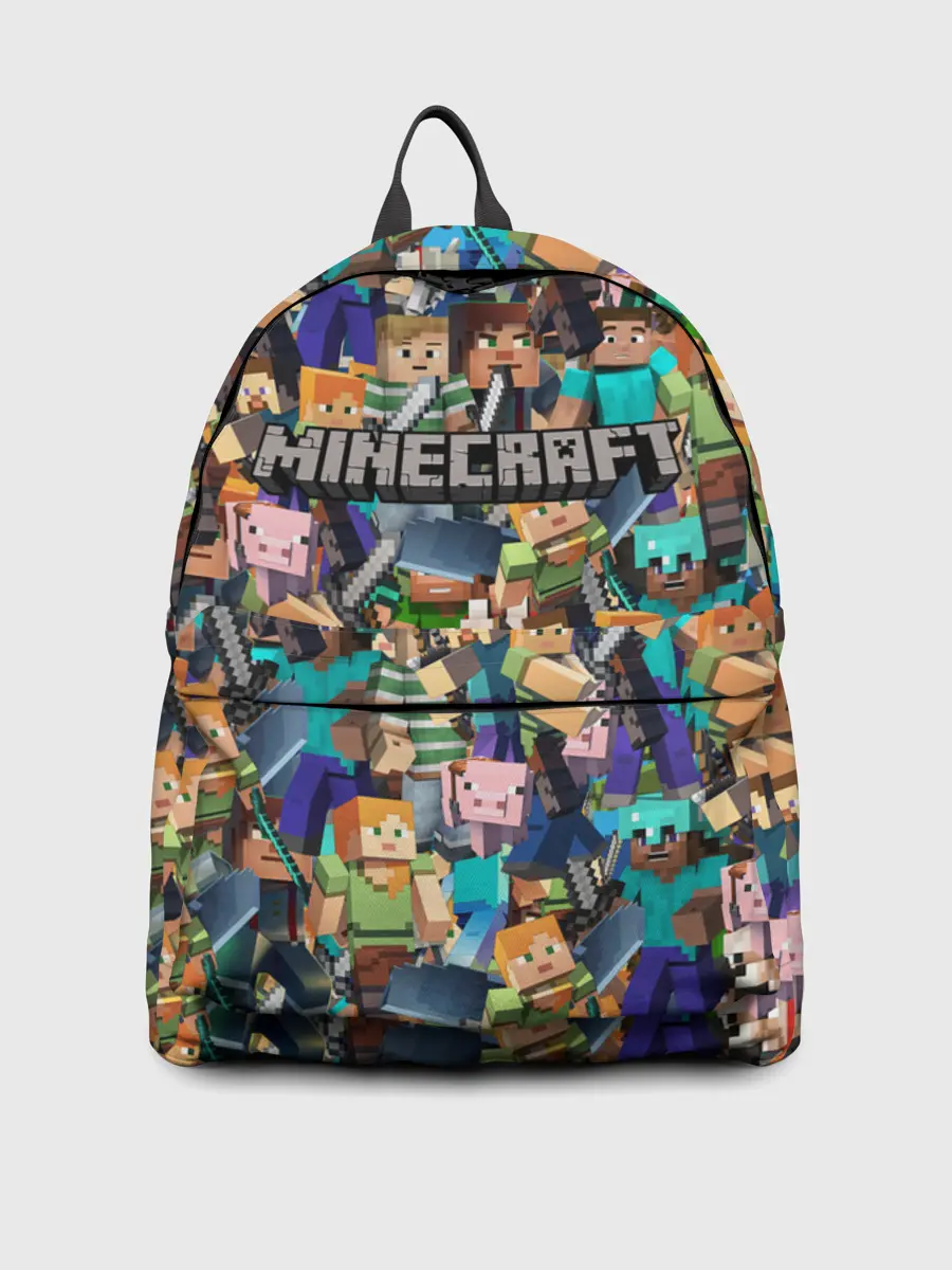 Рюкзак джинсовый / MINECRAFT ПЕРСОНАЖИ