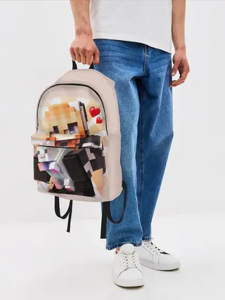 Рюкзак джинсовый / MINECRAFT