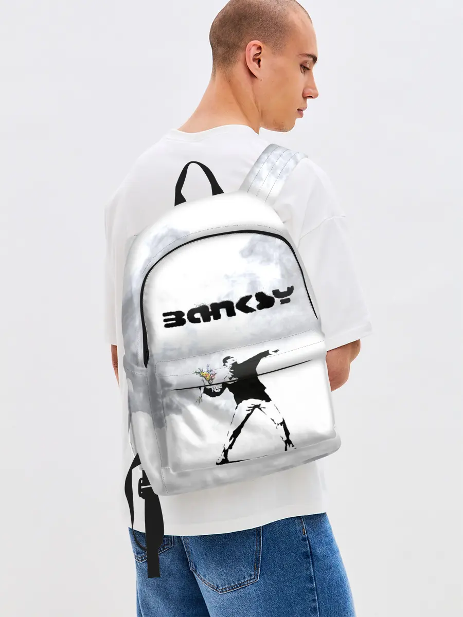 Рюкзак джинсовый / Banksy