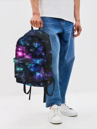 Рюкзак джинсовый / АБСТРАКЦИЯ КОСМОСА