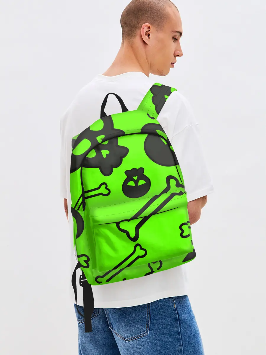 Рюкзак джинсовый / Черепа