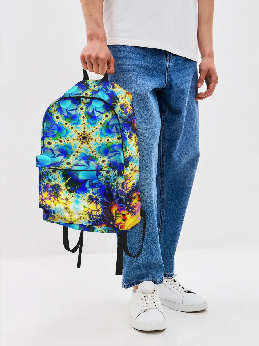 Рюкзак джинсовый / ИЛЛЮЗИЯ ФРАКТАЛОВ