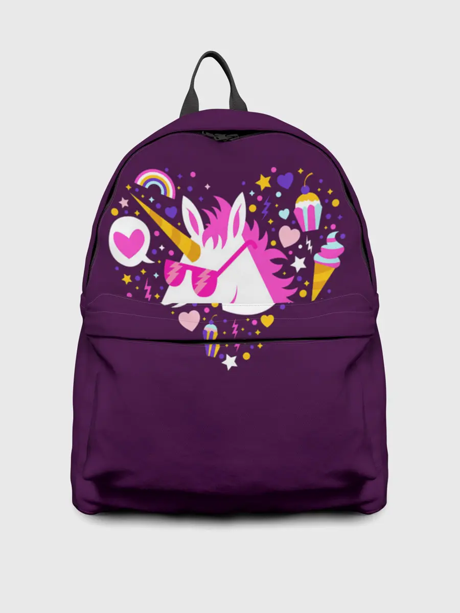 Рюкзак джинсовый / Единорог