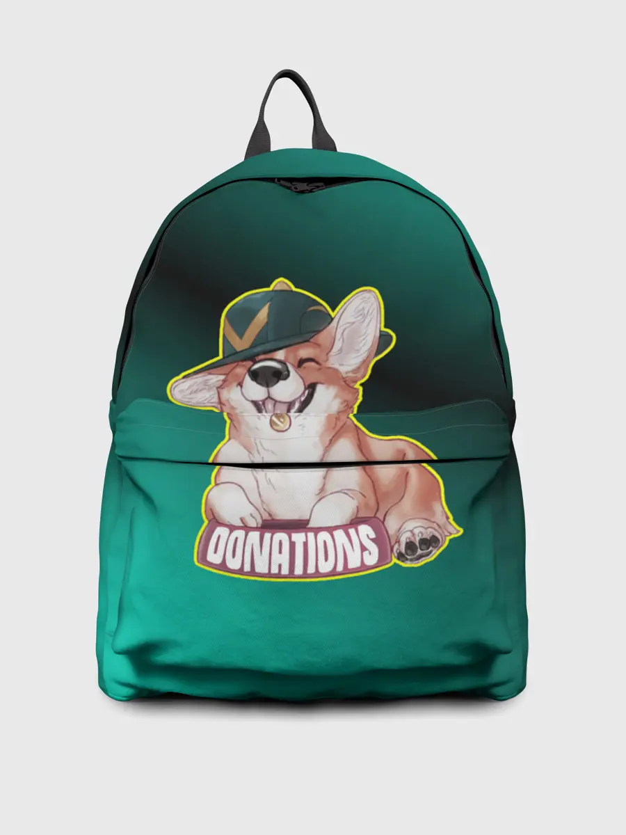 Рюкзак джинсовый / корги