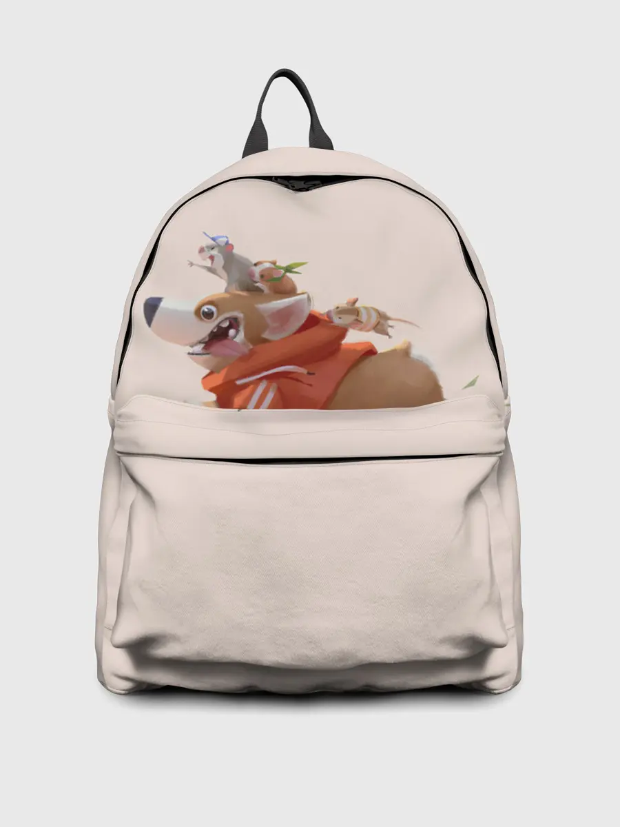 Рюкзак джинсовый / КОРГИ И МЫШАТА