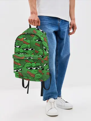 Рюкзак джинсовый / Pepe The Frog