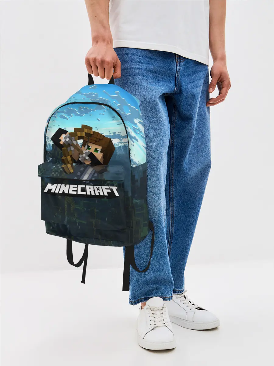 Рюкзак джинсовый / Minecraft / Майнкрафт