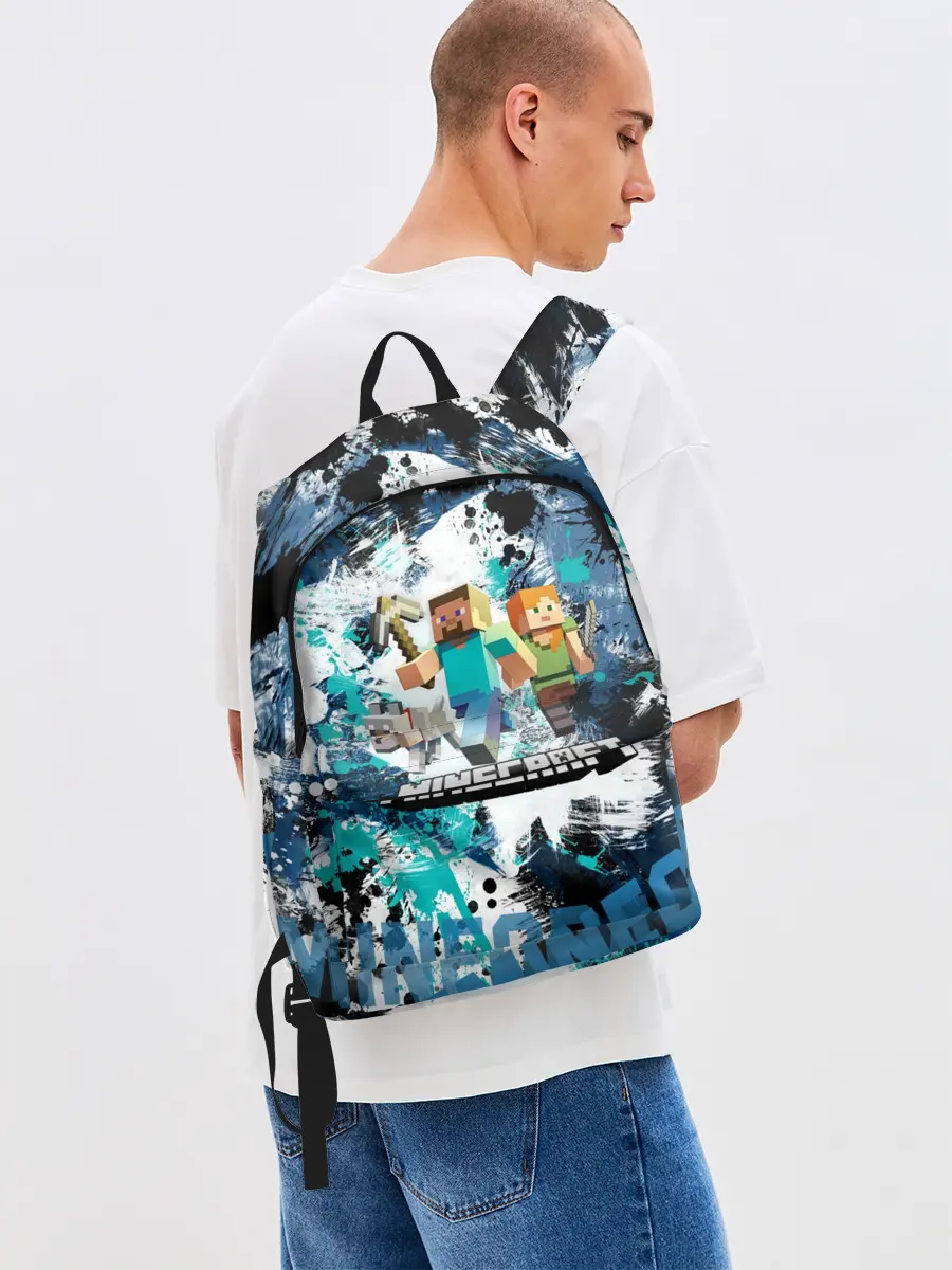 Рюкзак джинсовый / Minecraft / Майнкрафт