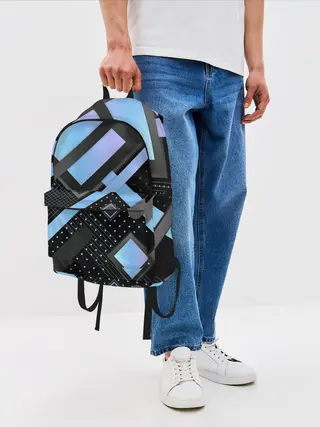 Рюкзак джинсовый / Modern Geometry
