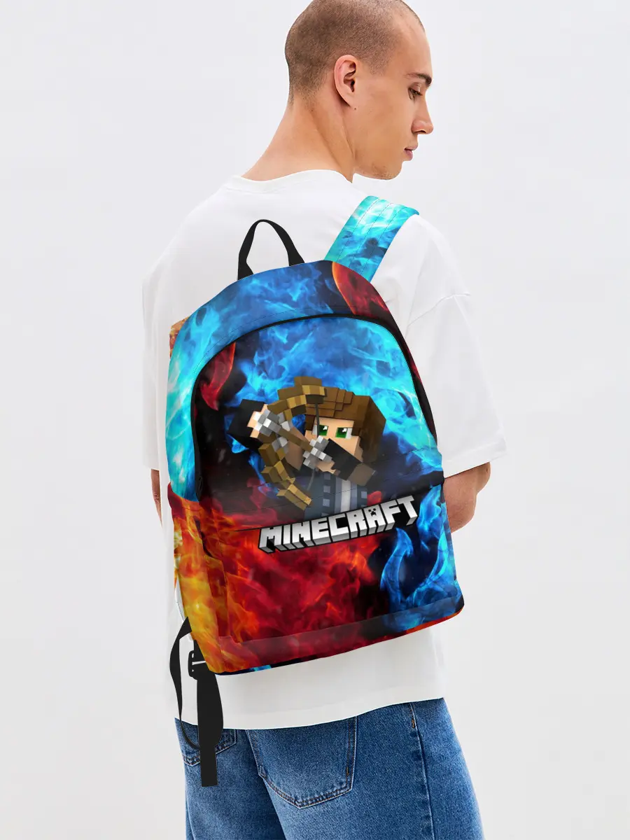 Рюкзак джинсовый / Minecraft / Майнкрафт