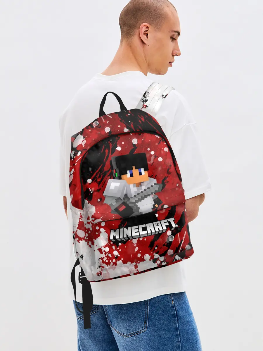 Рюкзак джинсовый / Minecraft / Майнкрафт