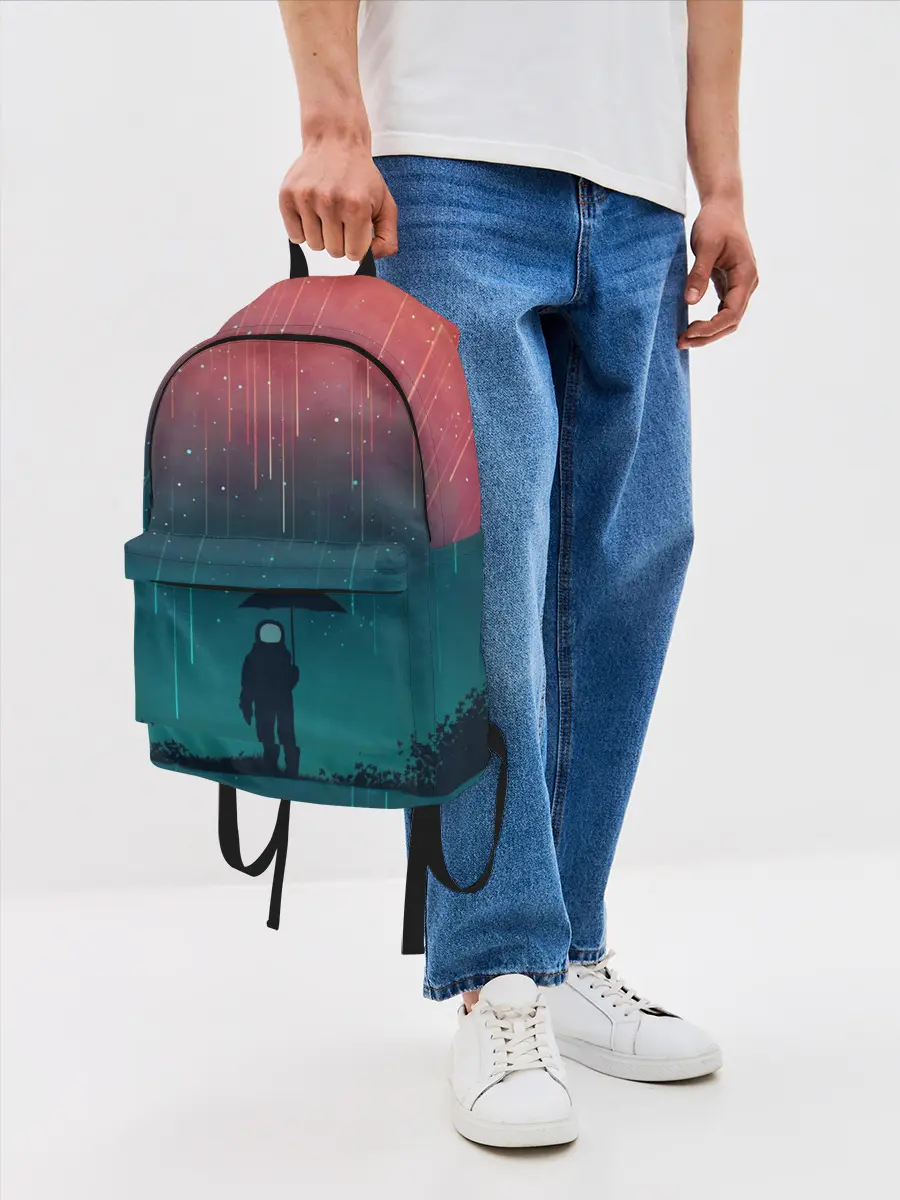 Рюкзак джинсовый / Космический Дождь