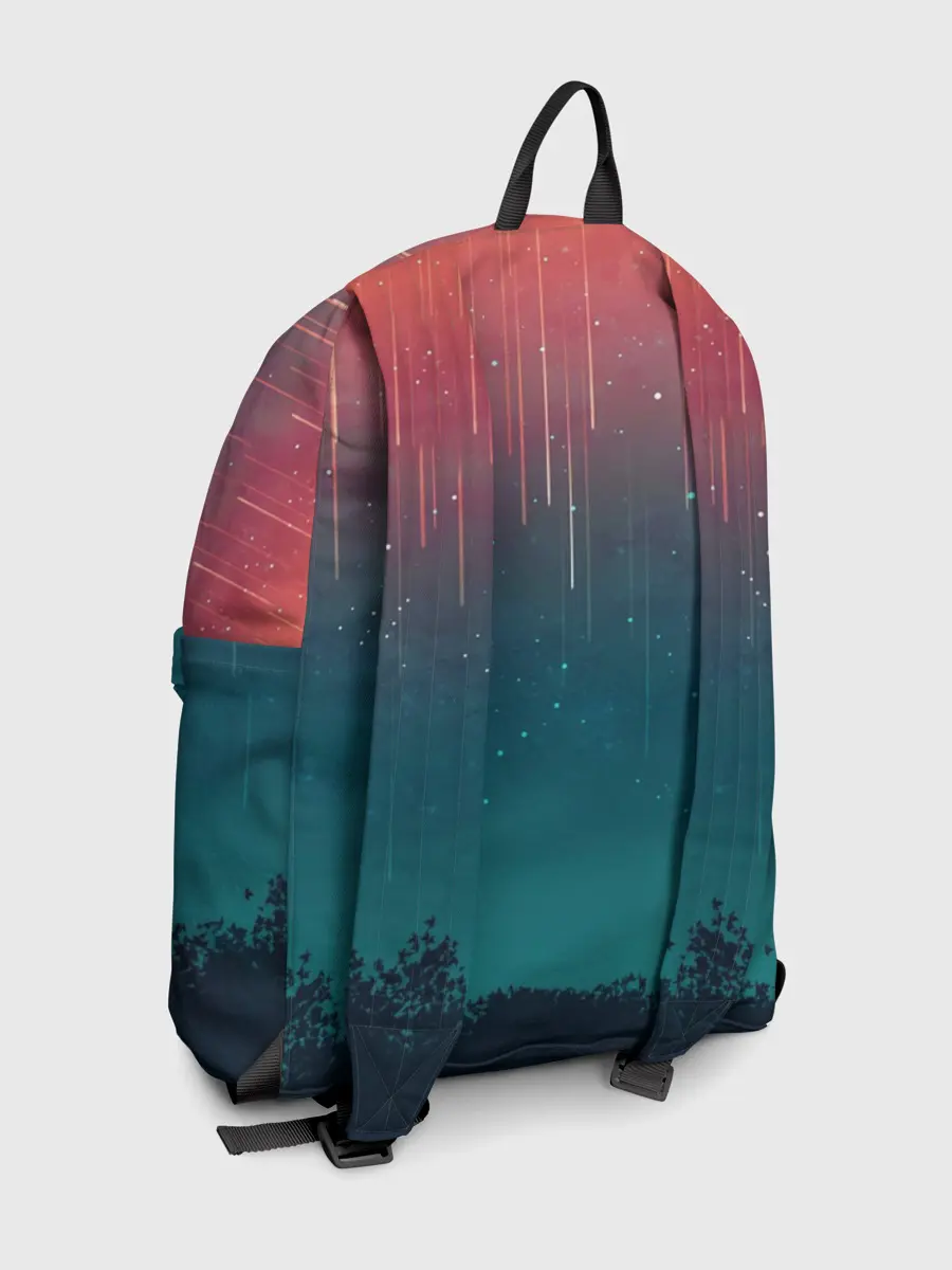 Рюкзак джинсовый / Космический Дождь