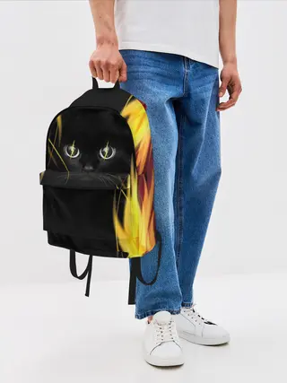 Рюкзак джинсовый / Грозовой кошак