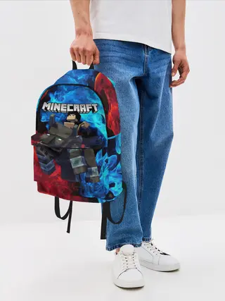 Рюкзак джинсовый / Minecraft / Майнкрафт