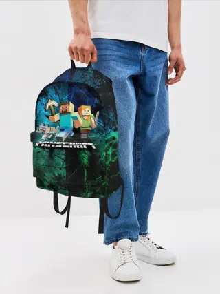 Рюкзак джинсовый / Minecraft / Майнкрафт