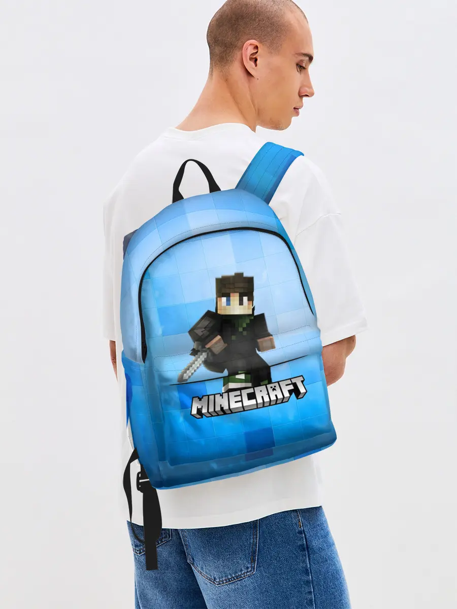 Рюкзак джинсовый / Minecraft / Майнкрафт