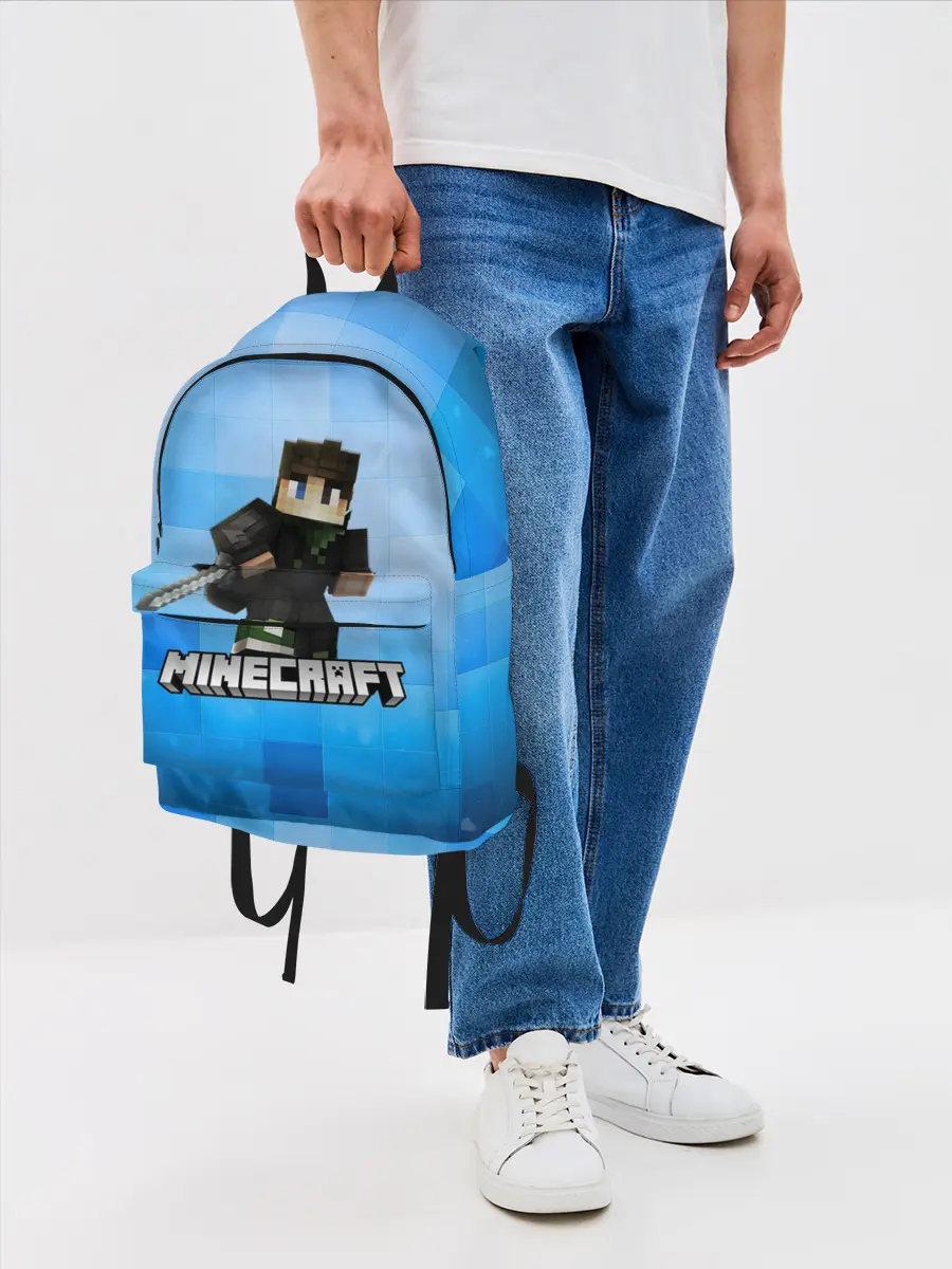 Рюкзак джинсовый / Minecraft / Майнкрафт