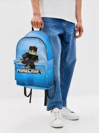 Рюкзак джинсовый / Minecraft / Майнкрафт