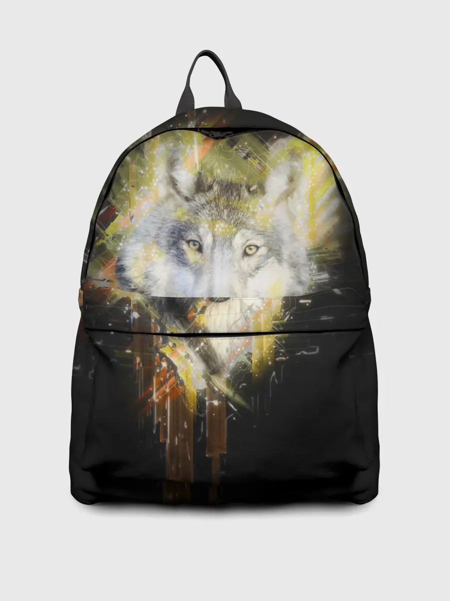 Рюкзак джинсовый / Волчий тотем