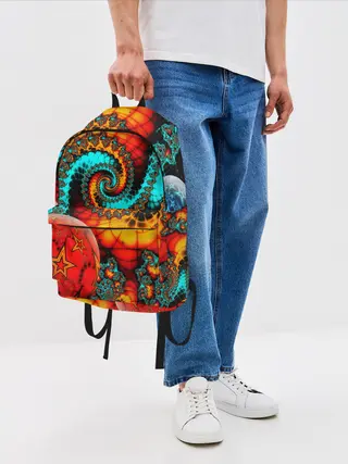 Рюкзак джинсовый / СТОЛКНОВЕНИЕ ПЛАНЕТ