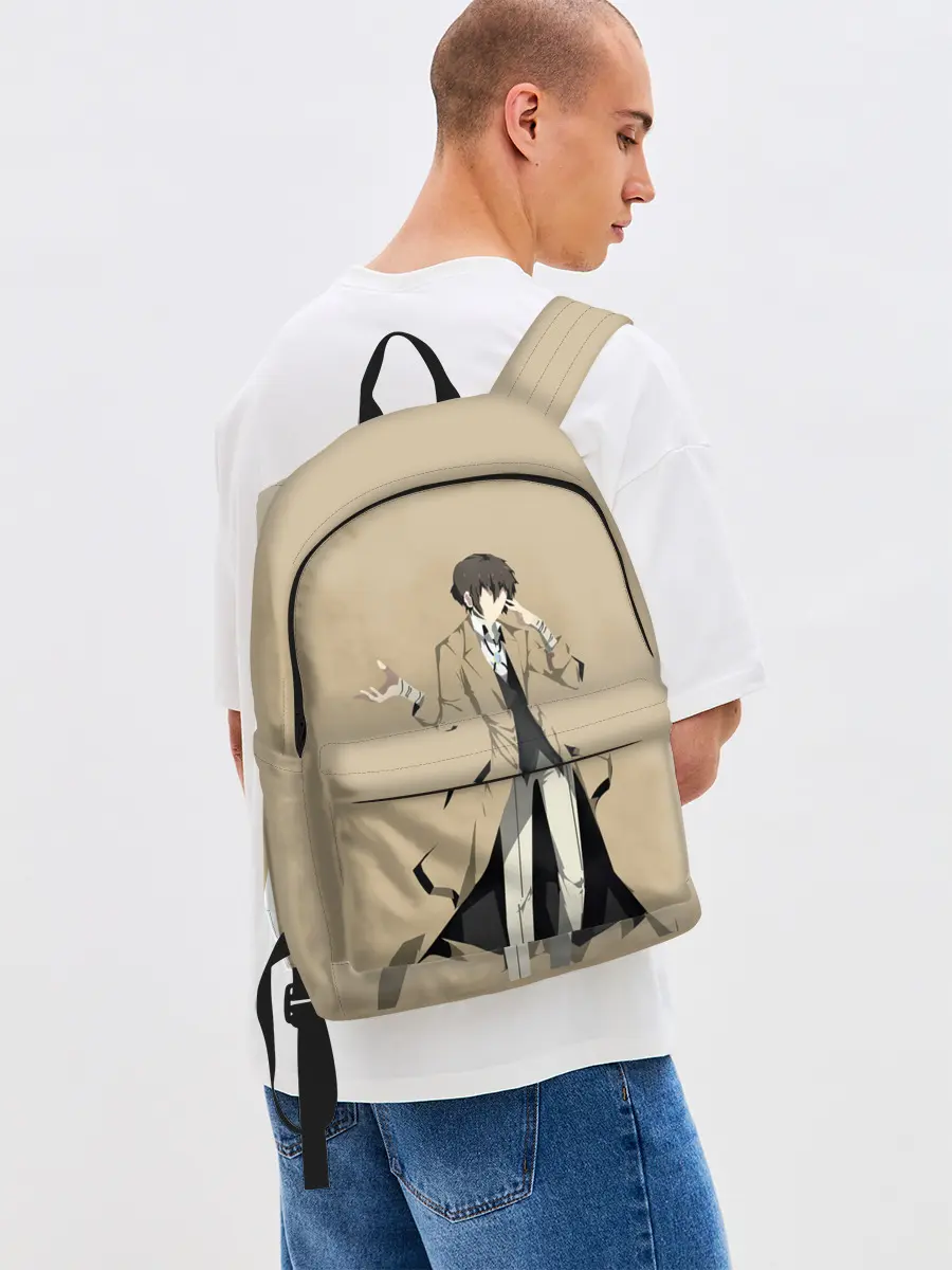 Рюкзак джинсовый / Осаму шагает