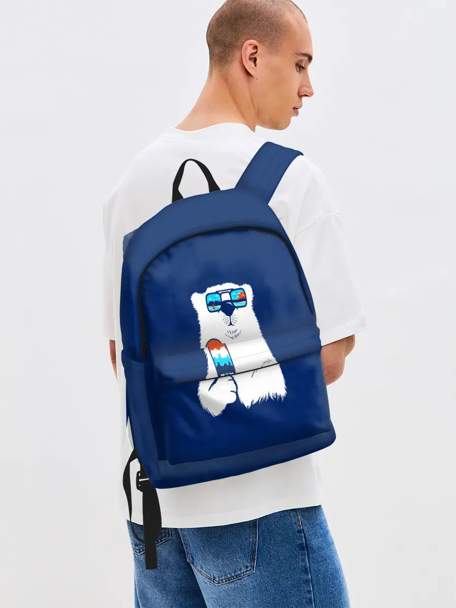 Рюкзак джинсовый / Мишка