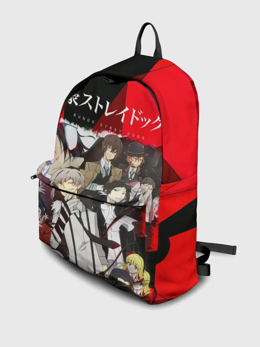 Рюкзак джинсовый / Bungou Stray Dogs text