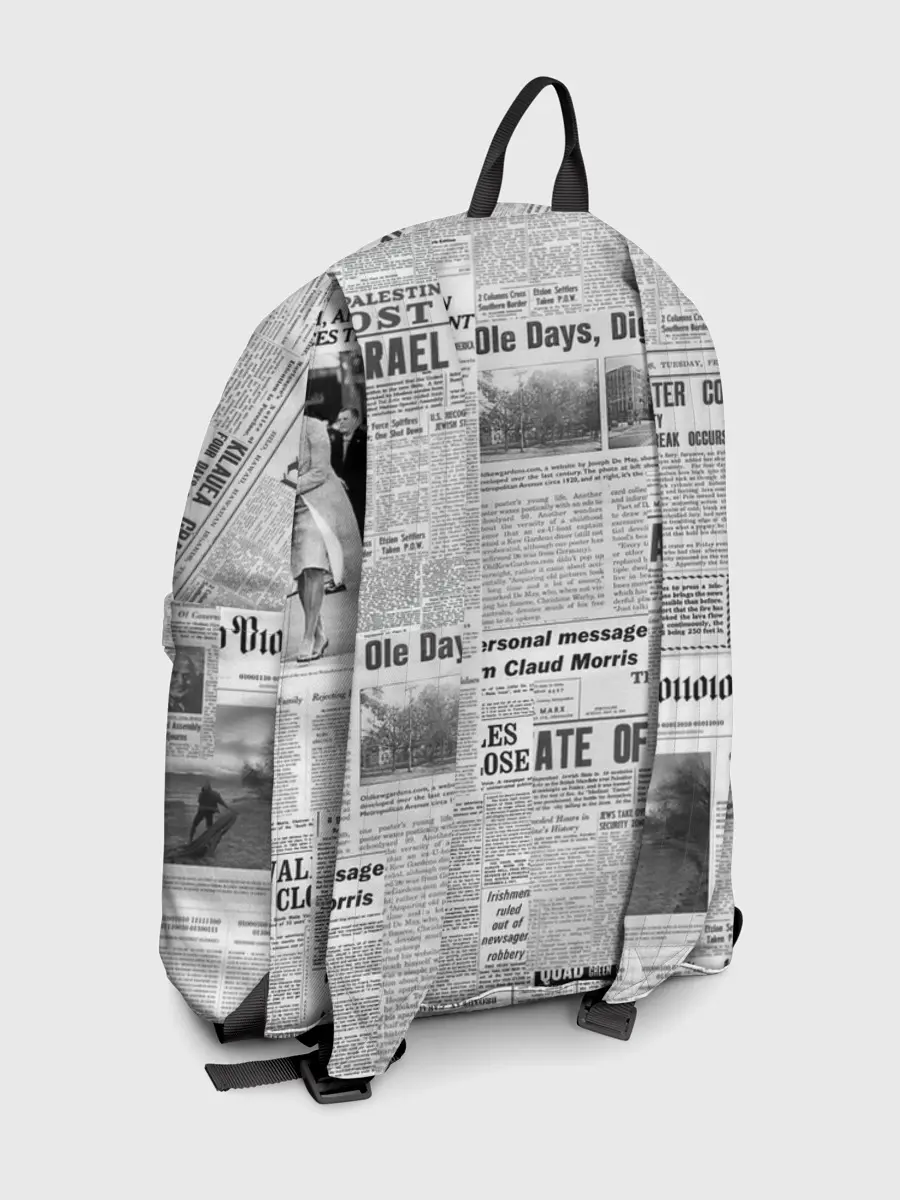 Рюкзак джинсовый / Газета Newspaper