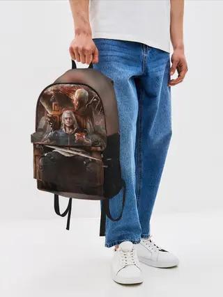 Рюкзак джинсовый / КРОВЬ И ВЕДЬМАК