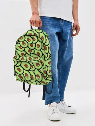 Рюкзак джинсовый / АВОКАДО