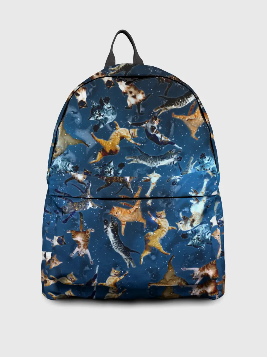 Рюкзак джинсовый / Космические коты