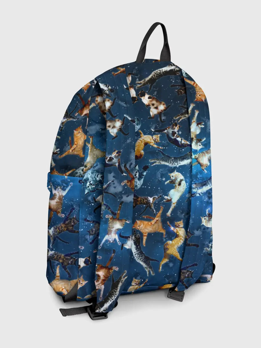 Рюкзак джинсовый / Космические коты