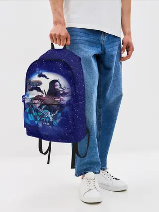 Рюкзак джинсовый / магическая битва
