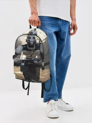 Рюкзак джинсовый / Любовь Смерть Роботы