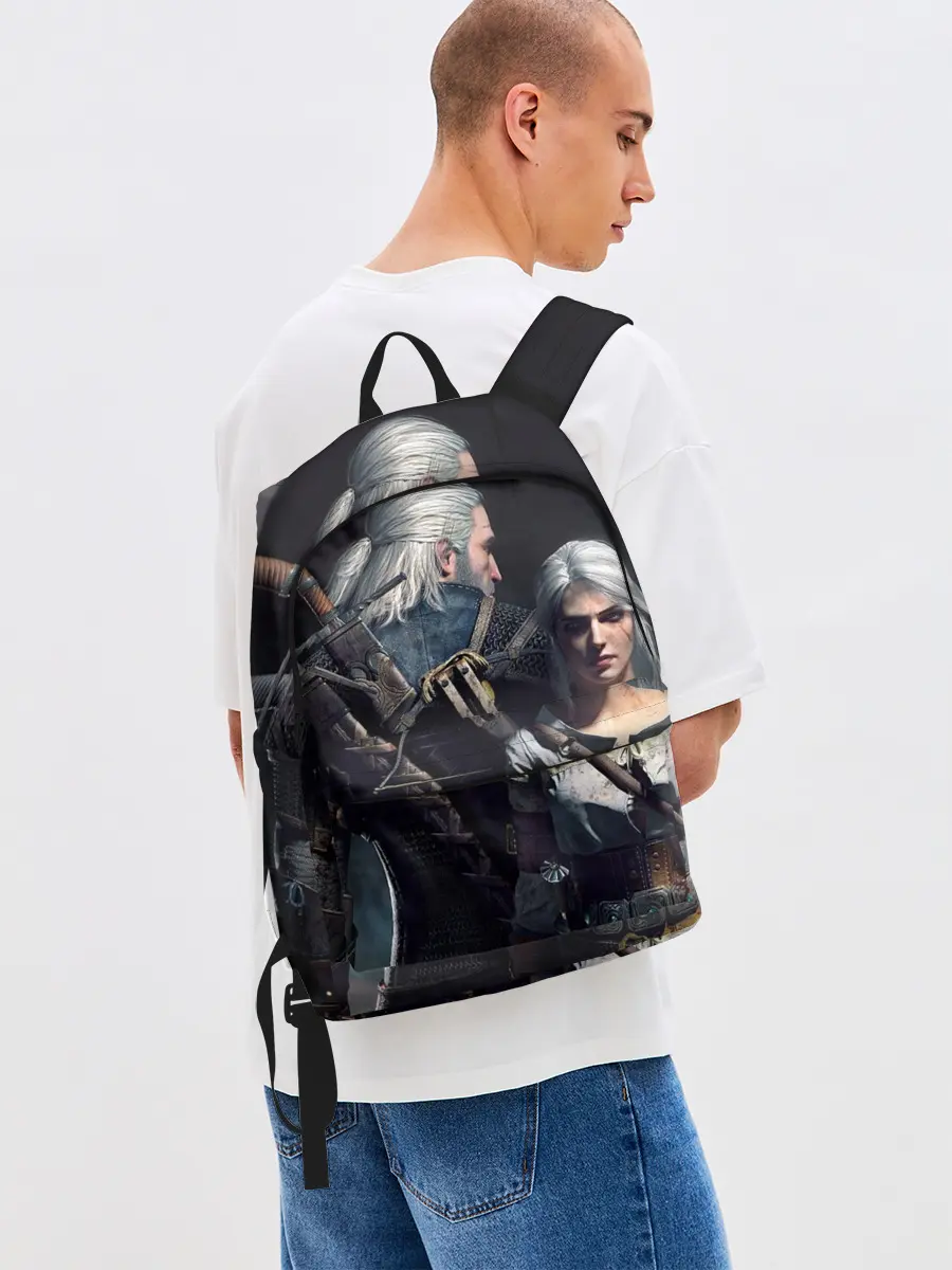 Рюкзак джинсовый / Ведьмак Геральд