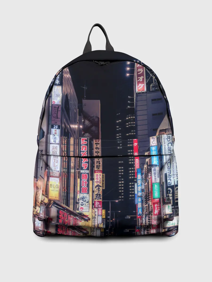 Рюкзак джинсовый / Ночной Токио