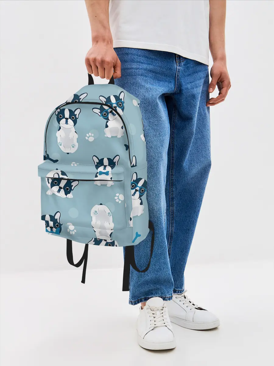 Рюкзак джинсовый / Собачки