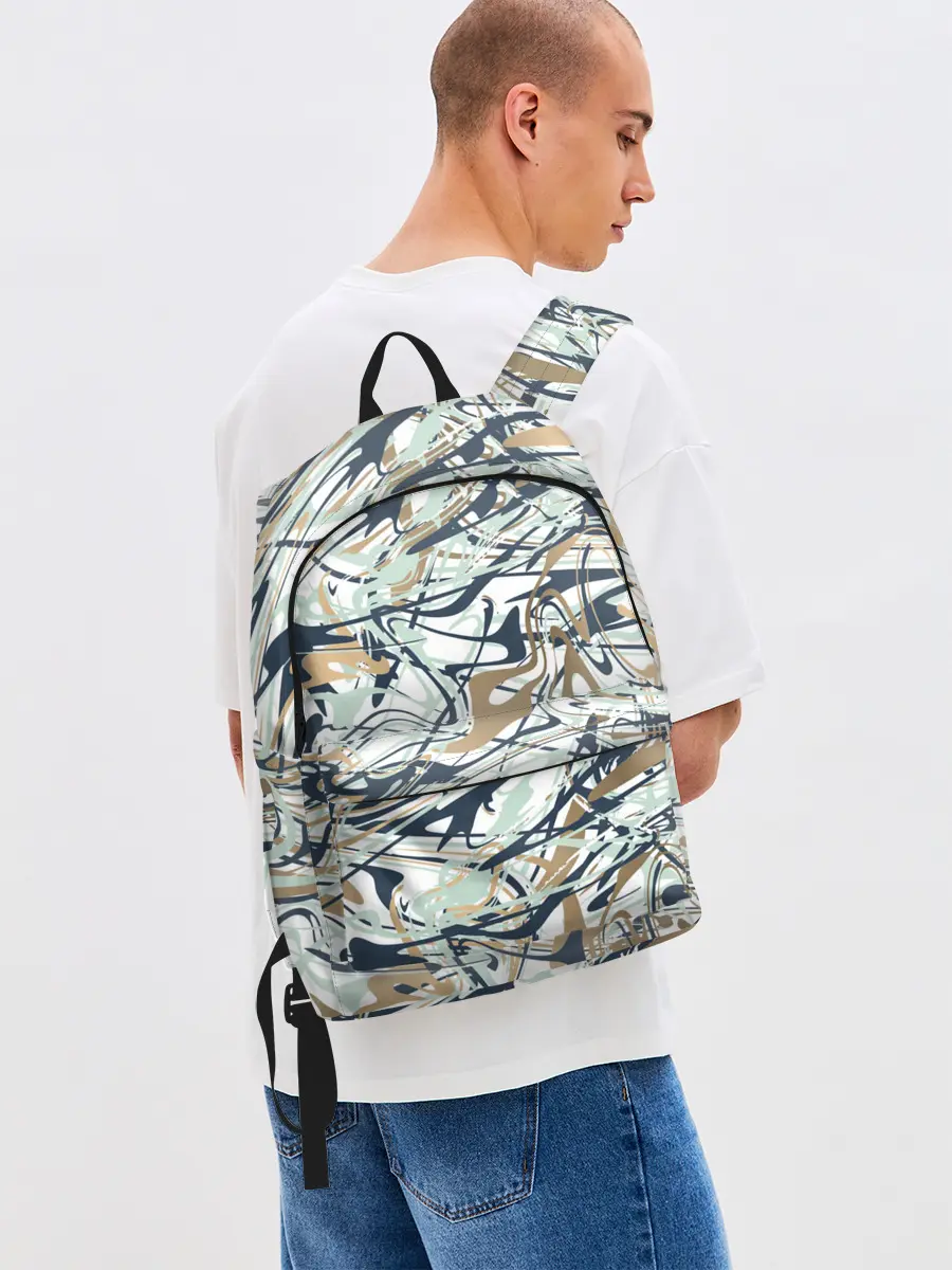 Рюкзак джинсовый / Узор красками