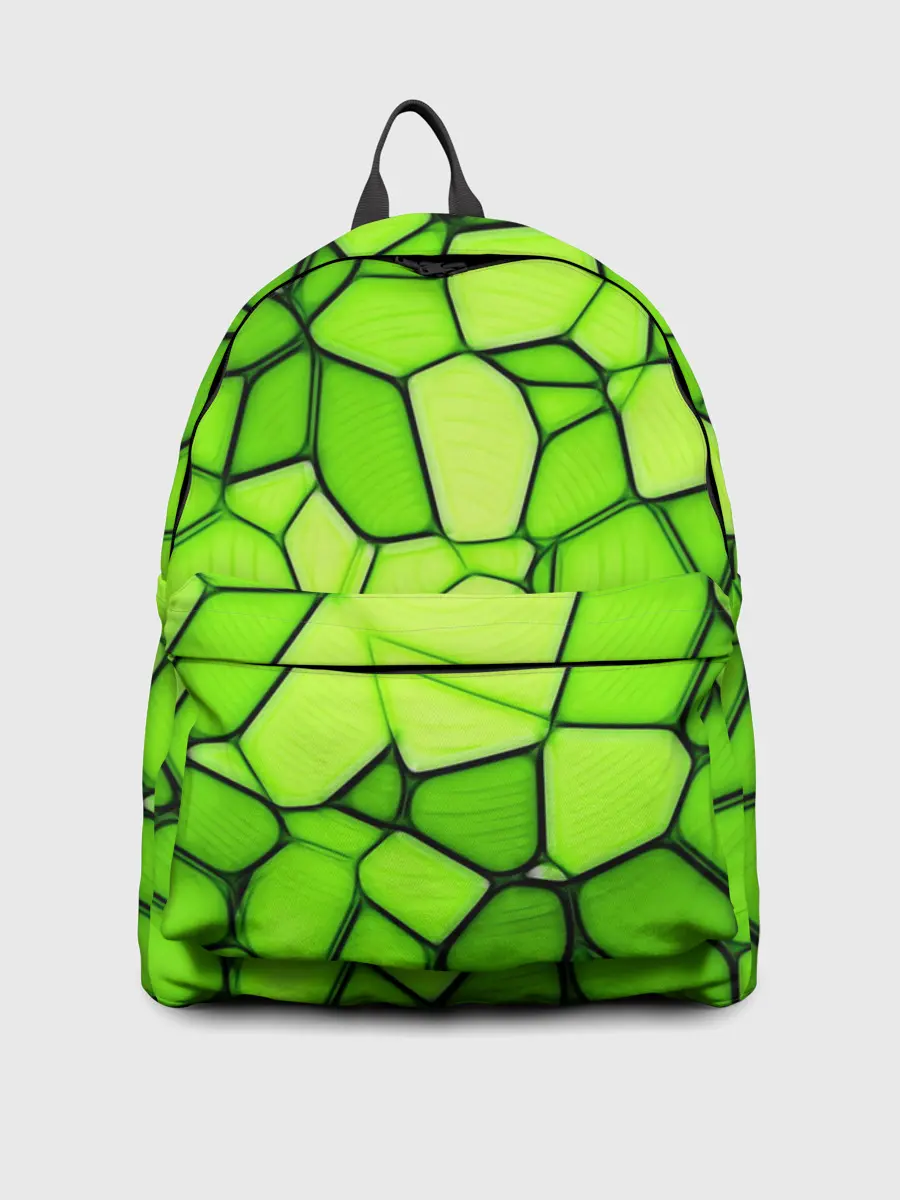 Рюкзак джинсовый / Зеленая мозаика