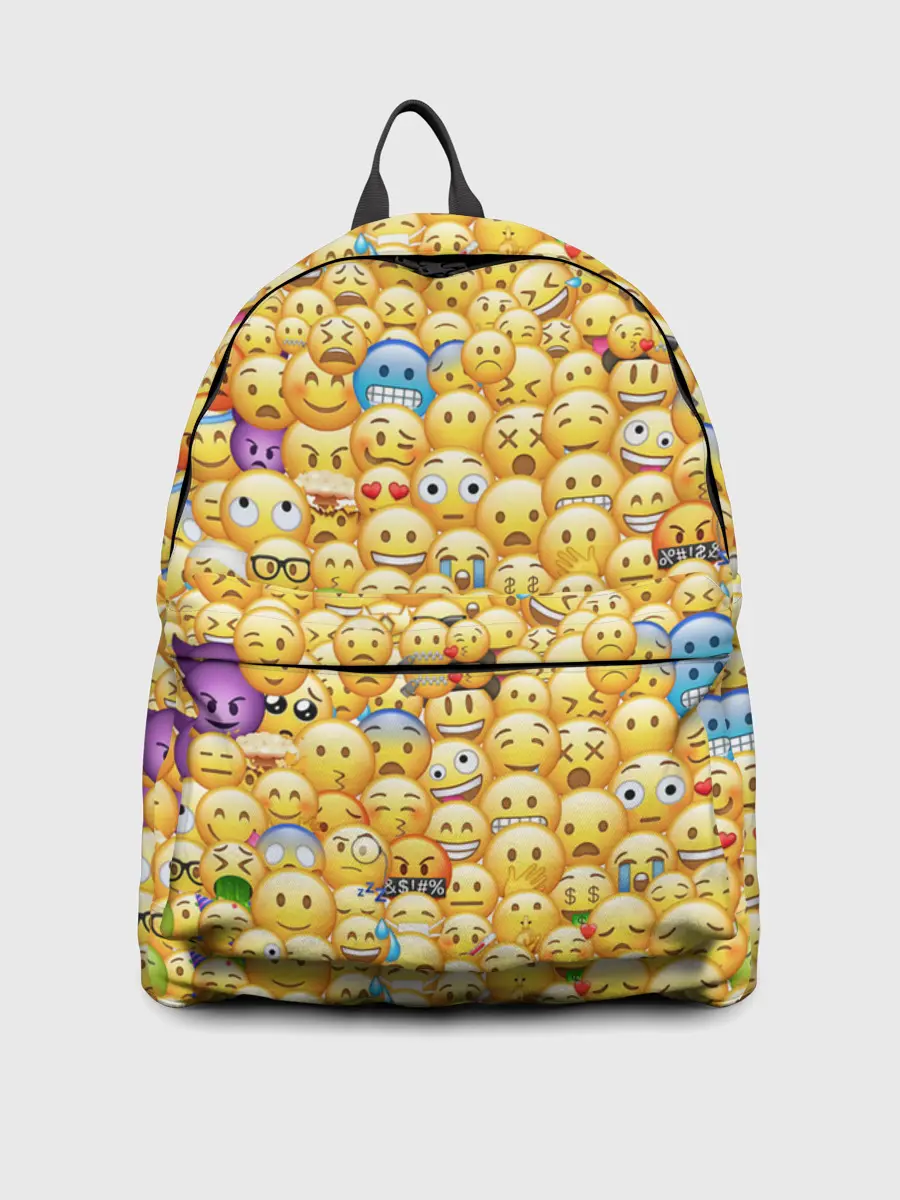 Рюкзак джинсовый / Смайлики Emoji