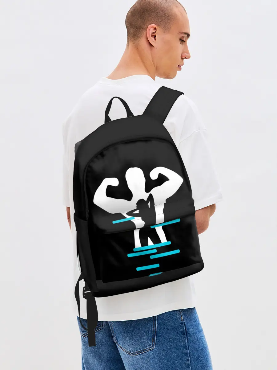 Рюкзак джинсовый / титан