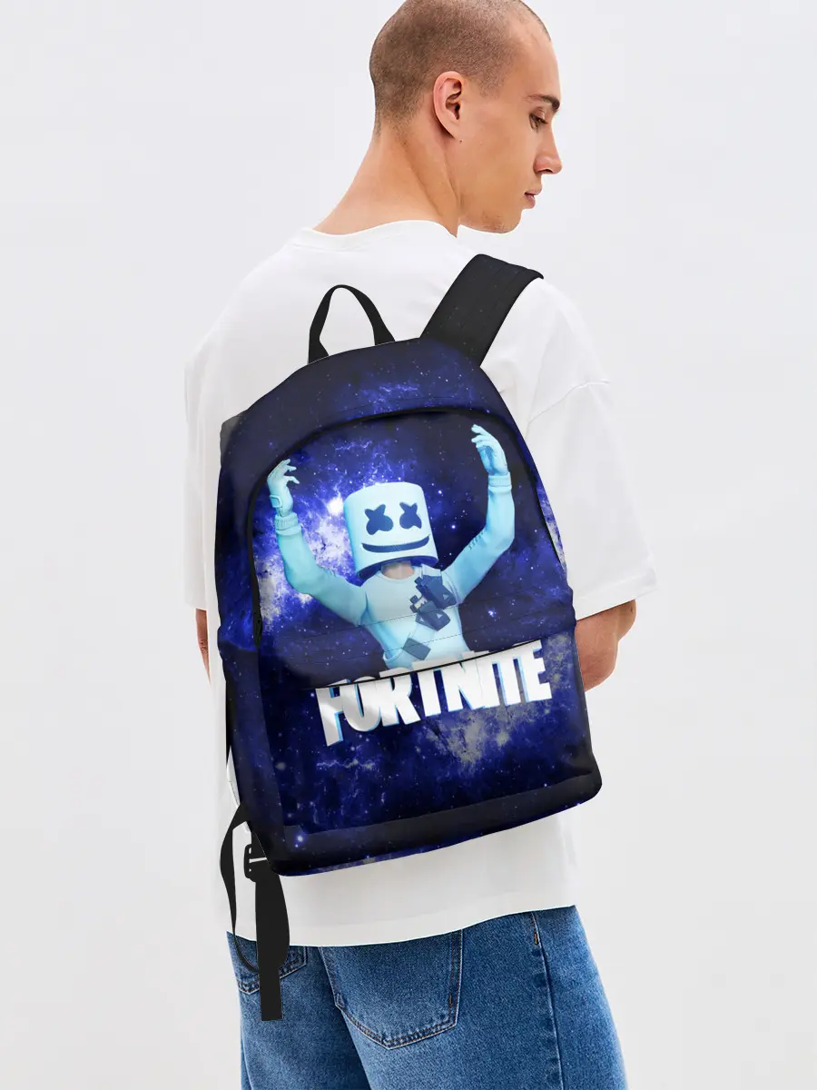 Рюкзак джинсовый / Marshmello