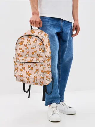 Рюкзак джинсовый / Корги