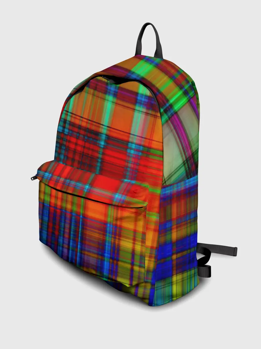 Рюкзак джинсовый / Неоновая сетка